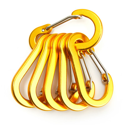 3/6/12 vnt Lauko stovyklavimo kelių įrankių alpinizmo sagtis, plieninė maža karabino spaustukai, žvejybos laipiojimo reikmenys