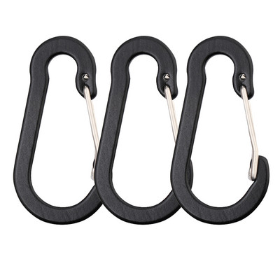 3/6/12 vnt Lauko stovyklavimo kelių įrankių alpinizmo sagtis, plieninė maža karabino spaustukai, žvejybos laipiojimo reikmenys