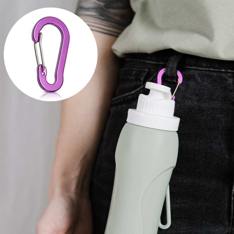 3/6/12 vnt Lauko stovyklavimo kelių įrankių alpinizmo sagtis, plieninė maža karabino spaustukai, žvejybos laipiojimo reikmenys