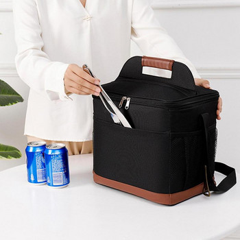 Τσάντα ψυγείου 9/16 λίτρων με τσάντα για πικνίκ με λουράκι με μόνωση ισοθερμικής τσάντα για μπύρα Δοχείο μεγάλου γεύματος Τσάντα μεσημεριανού γεύματος Car Bolsa Τσάντα ψυγείου