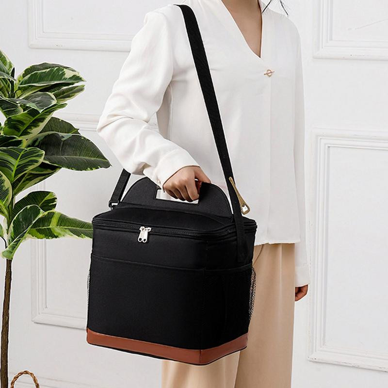 9/16 literes hűtőtáska hevederes pikniktáskával, izoterm szigetelt táska sörhöz, nagy étkezési konténerhez ebédtáska autós Bolsa hűtőtáska