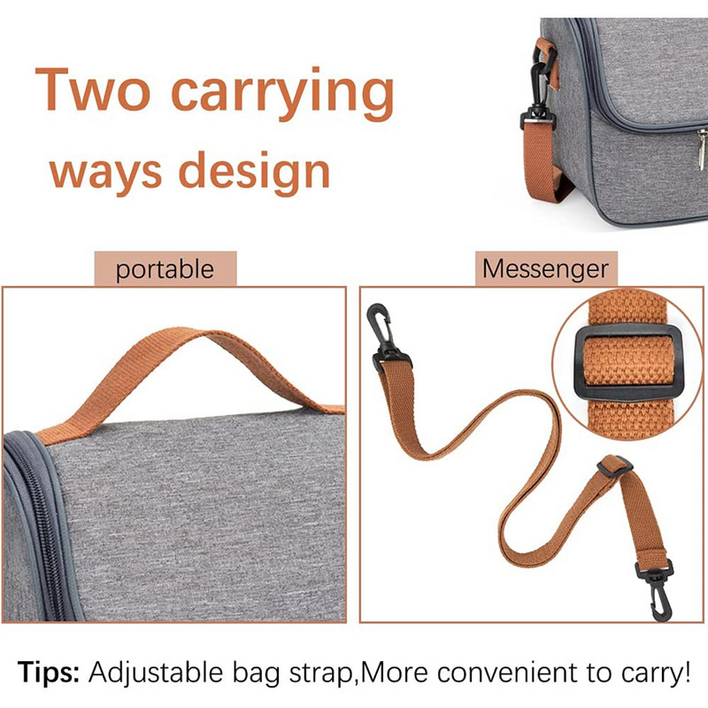 Izolētas pusdienu somas piknikam ar noņemamu plecu siksnu, ūdensnecaurlaidīgs aukstuma soma sievietēm. Līdzi ņemiet maltītes uz darbu.