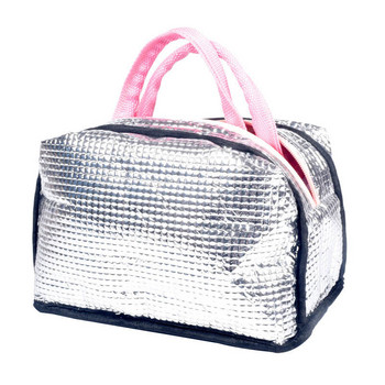 Чанти за пикник Flamingo Дамска кутия за обяд Преносим изолиран термо охладител Водоустойчив цип Плажна чанта за обяд за жени Студентки Деца
