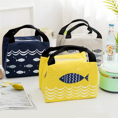 Japonijos pikniko krepšys, skirtas lauke nešiojamam pietų izoliaciniam maišeliui, vandeniui atsparus terminis dėžutės aušintuvas, maisto krepšys, skirtas žygiams pėsčiomis