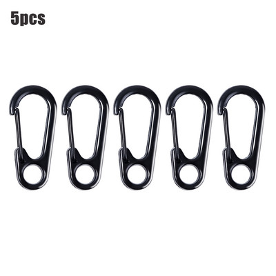 10db/készlet Kis karabiner kapocs kulcstartókkal 31mm alumínium karabiner kulcstartó kapocs kemping kulcstartókhoz kültéri túrázáshoz