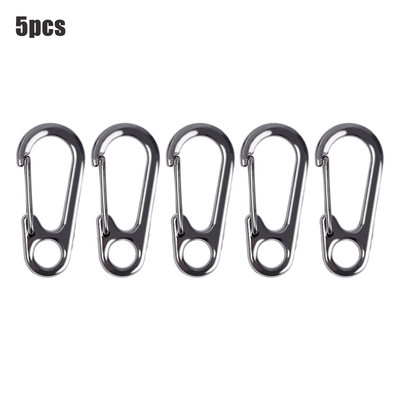 10db/készlet Kis karabiner kapocs kulcstartókkal 31mm alumínium karabiner kulcstartó kapocs kemping kulcstartókhoz kültéri túrázáshoz