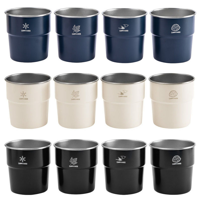 4 kom/set 300 ml čaša za kampiranje na otvorenom, čaša od nehrđajućeg čelika, pivo, vino, planinarenje, piknik, čaj, kava, mlijeko, roštilj, čaše, šalica za vodu, šalica od pola litre