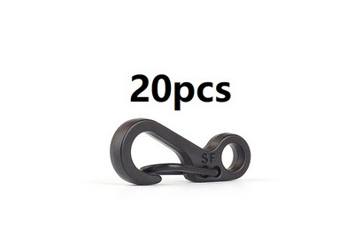 10/20 db Mini SF rugós hátizsák kapcsok hegymászó karabinerek EDC kulcstartó kemping palackakasztók Paracord taktikai túlélő felszerelés