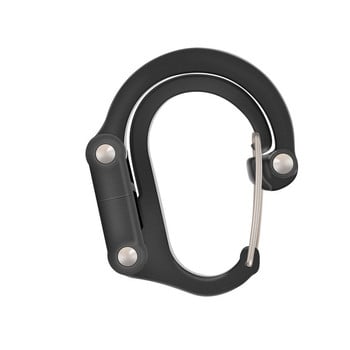 Hybrid Gear Clip Carabiner Περιστρεφόμενος γάντζος κλιπ που δεν κλειδώνει Ισχυρά κλιπ για Camping Fishing Πεζοπορία Ταξιδιωτικό σακίδιο