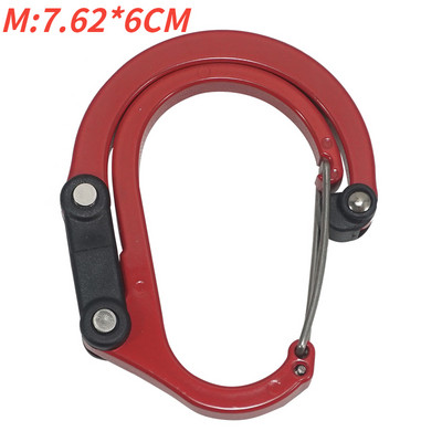 Hibridinis pavarų spaustukas karabinas, besisukantis kablio segtukas, neužsifiksuojantis, tvirtos spaustukai, skirti stovyklavimui, žvejybai, žygiams, kelioninei kuprinei