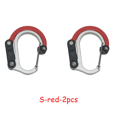 Hibridinis pavarų spaustukas karabinas, besisukantis kablio segtukas, neužsifiksuojantis, tvirtos spaustukai, skirti stovyklavimui, žvejybai, žygiams, kelioninei kuprinei