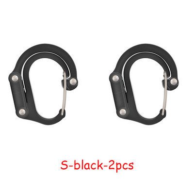 Hibridinis pavarų spaustukas karabinas, besisukantis kablio segtukas, neužsifiksuojantis, tvirtos spaustukai, skirti stovyklavimui, žvejybai, žygiams, kelioninei kuprinei