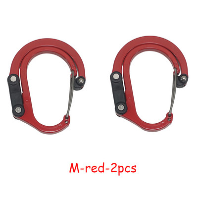 Hibridinis pavarų spaustukas karabinas, besisukantis kablio segtukas, neužsifiksuojantis, tvirtos spaustukai, skirti stovyklavimui, žvejybai, žygiams, kelioninei kuprinei