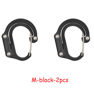 Hibridinis pavarų spaustukas karabinas, besisukantis kablio segtukas, neužsifiksuojantis, tvirtos spaustukai, skirti stovyklavimui, žvejybai, žygiams, kelioninei kuprinei