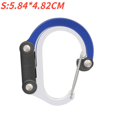 Hibridinis pavarų spaustukas karabinas, besisukantis kablio segtukas, neužsifiksuojantis, tvirtos spaustukai, skirti stovyklavimui, žvejybai, žygiams, kelioninei kuprinei