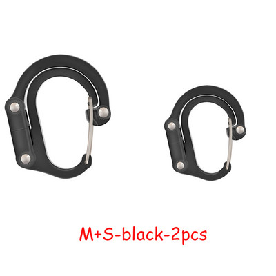 Hibridinis pavarų spaustukas karabinas, besisukantis kablio segtukas, neužsifiksuojantis, tvirtos spaustukai, skirti stovyklavimui, žvejybai, žygiams, kelioninei kuprinei