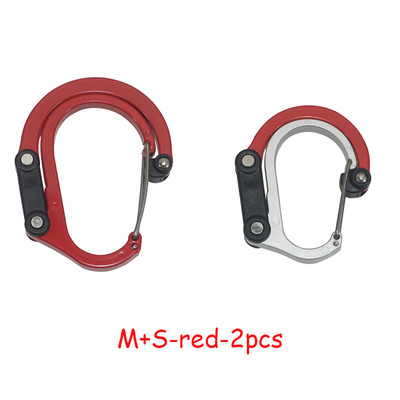 Hibridinis pavarų spaustukas karabinas, besisukantis kablio segtukas, neužsifiksuojantis, tvirtos spaustukai, skirti stovyklavimui, žvejybai, žygiams, kelioninei kuprinei