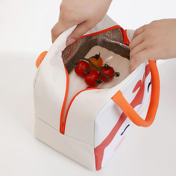 Γυναικεία μονωμένη τσάντα για πικνίκ αδιάβροχη τσάντα καρτούν Τσάντα ψυγείου Φορητή μονωμένη θερμική τσάντα μεσημεριανού φαγητού για πικνίκ