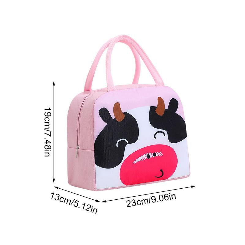 Hőszigetelt női pikniktáska vízálló rajzfilm hordtáska hűtőtáska Hordozható hőszigetelt termikus piknik élelmiszer ebédtáska