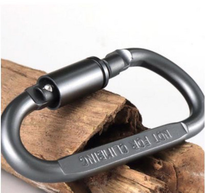 6gab/partija Karabīnes ceļojumu komplekts Kempinga aprīkojums sakausējums Alumīnijs Survival Gear Camp Alpīnisma āķis Karabīne kempinga aksesuārs