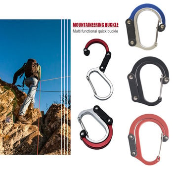 Hybrid Gear Clip - Carabiner Rotating Hook Clip Non-locking Streng Clips for Camping Fishing Πεζοπορία Ταξιδιωτικό σακίδιο