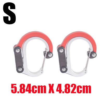 Hibridinis pavarų spaustukas – karabino besisukantis kablio spaustukas neužsifiksuojantis tvirtas spaustukas, skirtas stovyklavimui, žvejybai, žygiams, kelioninėms kuprinėms.