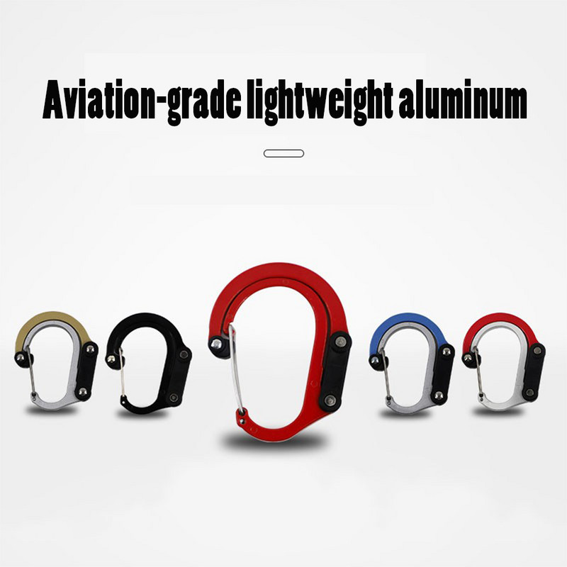 Hibridinis pavarų spaustukas – karabino besisukantis kablio spaustukas neužsifiksuojantis tvirtas spaustukas, skirtas stovyklavimui, žvejybai, žygiams, kelioninėms kuprinėms.