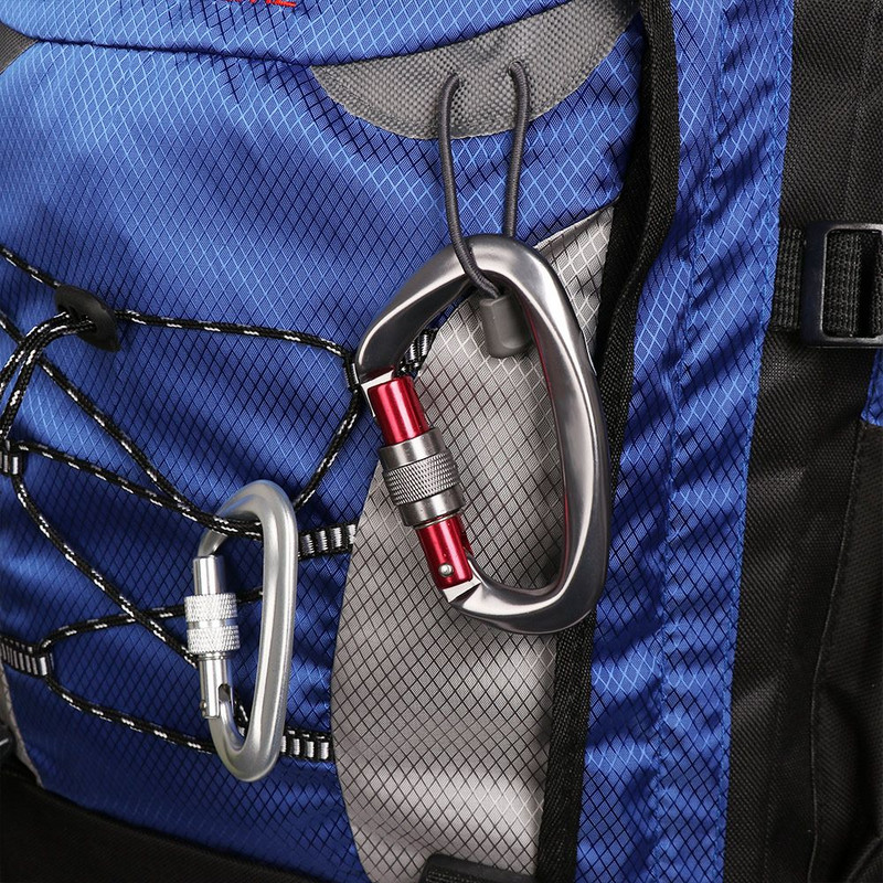 12/25KN profesionalni sigurnosni karabiner D oblika Kuke za ključeve Aluminijske sigurnosne glavne brave za penjanje Alati za kampiranje na otvorenom