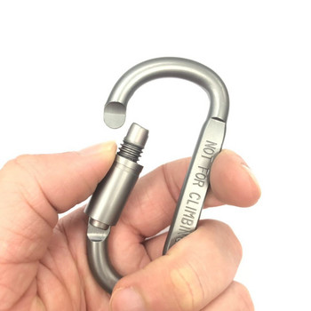 Survival D-ring Locking Carabiner Clip Set Screw Lock Κρεμαστό άγκιστρο πόρπη Karabiner Camping Climbing Equiping