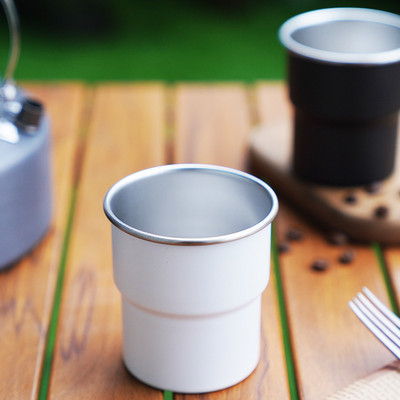 304 Rozsdamentes acél hőszigetelő csésze kültéri kemping túrázás víz kávé kávé sör tej tea csésze 300 ml