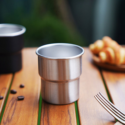 304 Rozsdamentes acél hőszigetelő csésze kültéri kemping túrázás víz kávé kávé sör tej tea csésze 300 ml