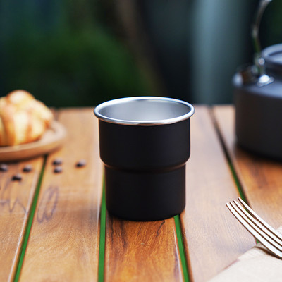 304 Rozsdamentes acél hőszigetelő csésze kültéri kemping túrázás víz kávé kávé sör tej tea csésze 300 ml