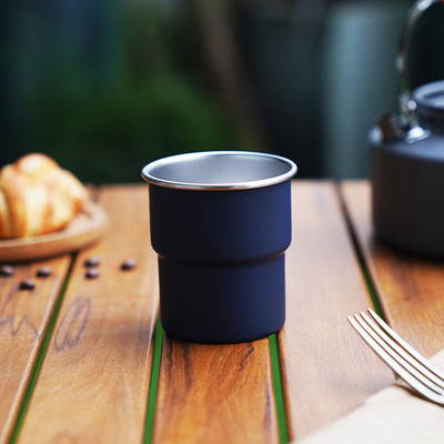 304 Rozsdamentes acél hőszigetelő csésze kültéri kemping túrázás víz kávé kávé sör tej tea csésze 300 ml