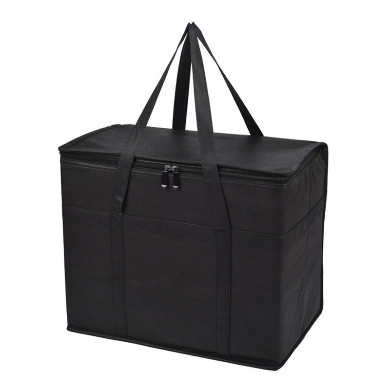 30 literes cipzárral, hőszigetelt ételszállítmány nagy összecsukható piknikhez, tengerparti vásárláshoz Újrafelhasználható ebéd hűtőtáska BBQ ital