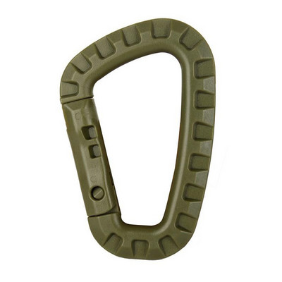 6x Tactical Carabiner Carabina Karabiner Clip Plastikinis kariūnų žygių kempingas