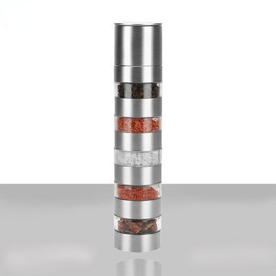 1vnt Mini lauko kempingo prieskonių stiklainių butelis Nešiojamas kepsninės pikniko prieskonių konteineris laikymo dėžutė Virtuvės indų rinkinys Nauji prieskonių stiklainiai