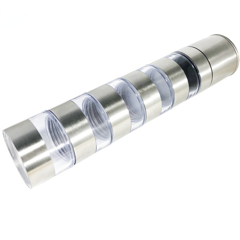 1vnt Mini lauko kempingo prieskonių stiklainių butelis Nešiojamas kepsninės pikniko prieskonių konteineris laikymo dėžutė Virtuvės indų rinkinys Nauji prieskonių stiklainiai