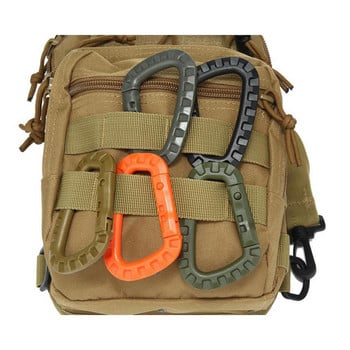 Carabiner D-Shape Ultra Light Τσάντα ορειβασίας Μπρελόκ για εξωτερικούς χώρους Tactical Gear Πεζοπορία Κάμπινγκ Αναρρίχηση Αξεσουάρ