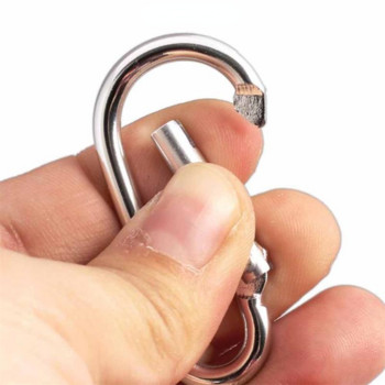 10 τμχ Mini Carabiners Alloy Spring Carabiner Snap Hooks Carabiner Clip Μπρελόκ για υπαίθριο κάμπινγκ Αναρρίχηση Πεζοπορία Πόρπες D-ring