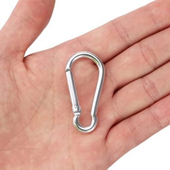 10 τμχ Mini Carabiners Alloy Spring Carabiner Snap Hooks Carabiner Clip Μπρελόκ για υπαίθριο κάμπινγκ Αναρρίχηση Πεζοπορία Πόρπες D-ring