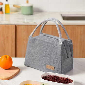 Преносима чанта за обяд Термоизолиран охладител Пикник Чанти за съхранение на храна Ръчна чанта Bento Pouch Контейнер за вечеря Училищна чанта за съхранение на храна