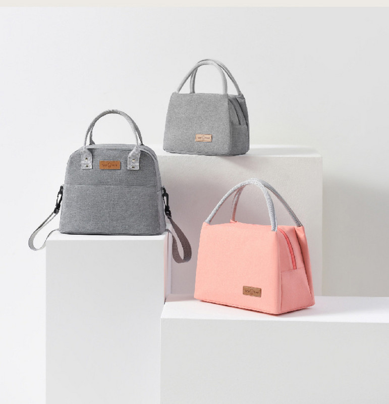 Hordozható ebédtáska Hőszigetelt hűtő Piknik Élelmiszertároló Táskák Kézitáska Bento Tasak Vacsora Tartály Iskolai Élelmiszer tárolótáska