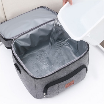 Изолирана термична охладителна чанта за обяд Кола за пикник Пакет с лед Bolsa Termica Loncheras Para Външна двуслойна водоустойчива кутия от Оксфорд