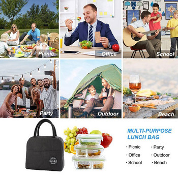 Преносима чанта за обяд Дамска чанта Bento Pouch Контейнер за вечеря Училищни чанти за съхранение на храна Къмпинг на открито Термоизолирана кутия за пикник