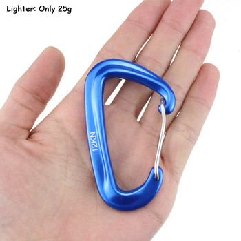 Επαγγελματική αναρρίχηση Carabiner D Shape Mountaineering Bockle Hook 12KN Safety Lock Αξεσουάρ εξοπλισμού αναρρίχησης εξωτερικού χώρου