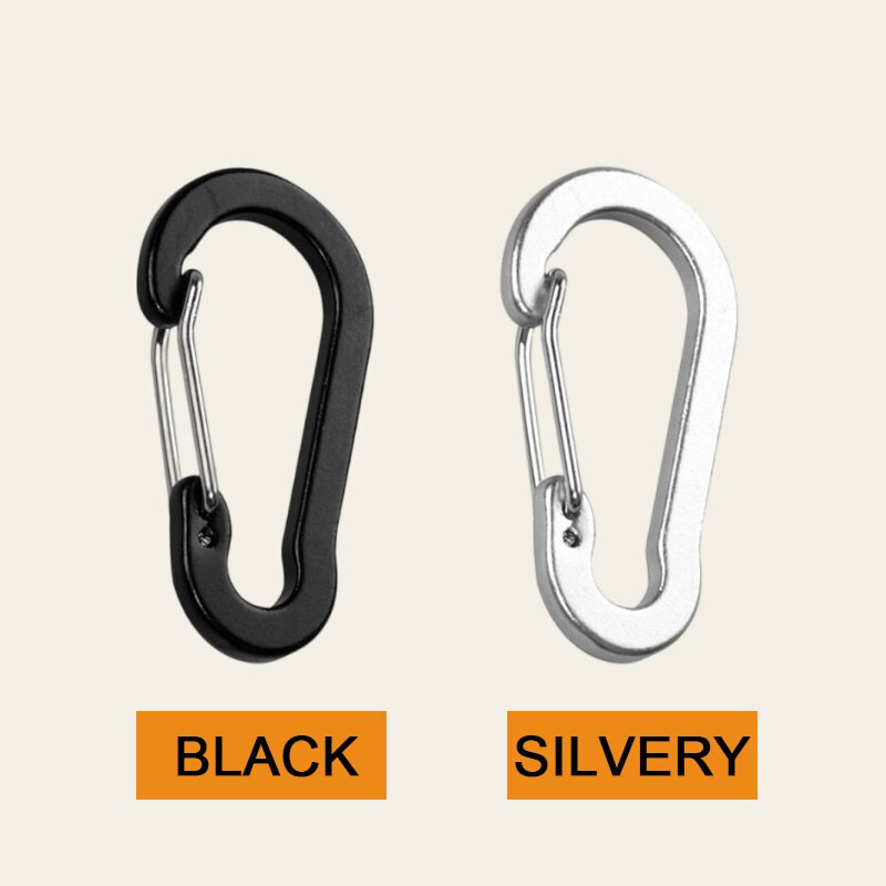 6 gab. gabalos alpīnisma sprādze āra kempingam, daudzfunkcionāla ātri piekarināma nerūsējošā tērauda atsperes sprādzes drošības sprādze