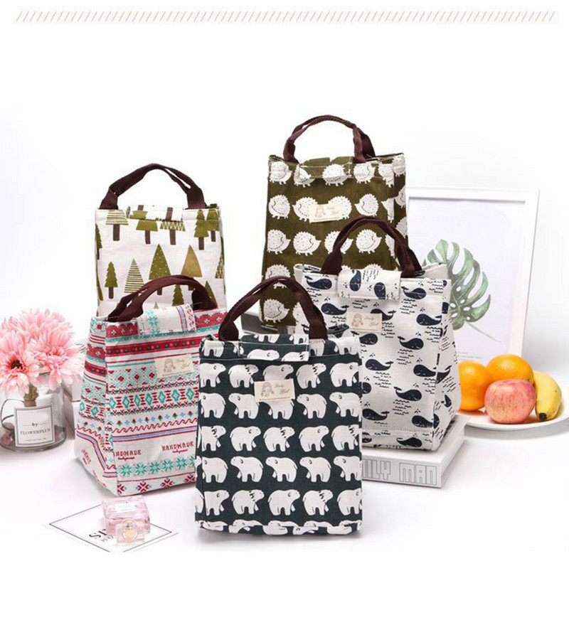 Korduvkasutatavad isoleeritud jahutuskotid armsad lõunakotid naistele ja meestele. Pakkige piknikureisi lõunasöögikotid Mugavad lõunakarbi toidukotid