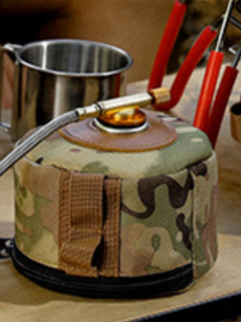 Camping Gas Tank Protect Ultralight Camouflage Outdoor Cover Gas Tank Cover Case Hunting Air Bottle Защитна торбичка Раница