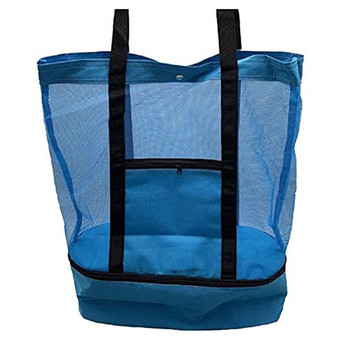 Πολλαπλών λειτουργιών υπαίθρια τσάντα για πικνίκ ταξιδιού στην παραλία Κάμπινγκ Ice bag Τσάντες γεύματος μονωτική τσάντα Διχτυωτό φερμουάρ Plus μέγεθος εξωτερικού χώρου