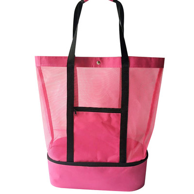 Πολλαπλών λειτουργιών υπαίθρια τσάντα για πικνίκ ταξιδιού στην παραλία Κάμπινγκ Ice bag Τσάντες γεύματος μονωτική τσάντα Διχτυωτό φερμουάρ Plus μέγεθος εξωτερικού χώρου